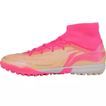 Футбольные бутсы мужские высокие розового цвета Lining, цвет Pink color