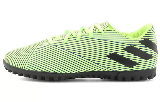 Футбольные бутсы Nemeziz 19 мужские низкие зеленые Adidas