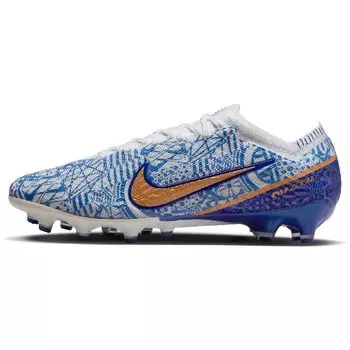Футбольные бутсы Nike Zoom Vapor 15 Elite CR7 Ag-pro, белый/синий/желтый