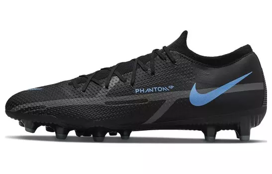 Футбольные бутсы Phantom GT мужские низкие черные/синие Nike
