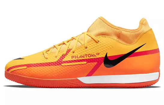 Футбольные бутсы Phantom GT мужские низкие оранжевые/черные Nike