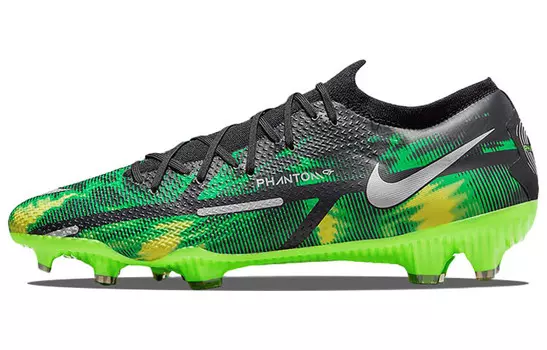 Футбольные бутсы Phantom GT унисекс с низким верхом зеленые/черные Nike