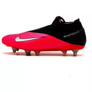 Футбольные бутсы PHANTOM VSN 2 мужские низкие красные/черные Nike