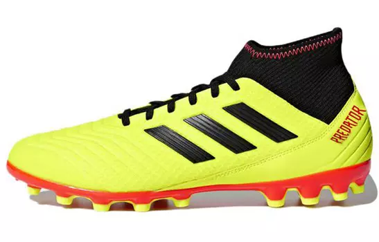 Футбольные бутсы Predator 18.3 мужские, среднего размера, черные/желтые Adidas