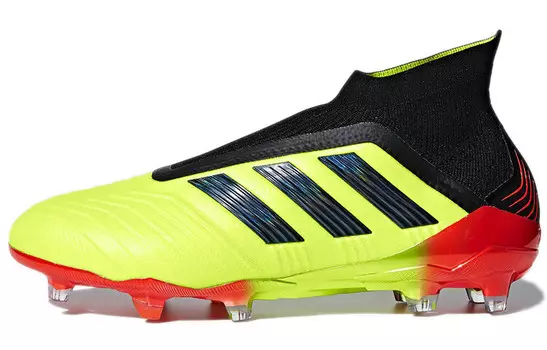 Футбольные бутсы Predator 18+ мужские, среднего размера, желтые/черные Adidas