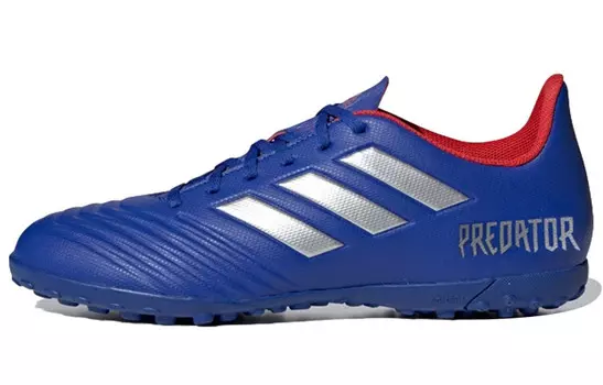 Футбольные бутсы Predator 19.4 мужские низкие синие/серые/красные Adidas