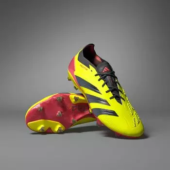 Футбольные бутсы Predator 24 Elite для низкого твердого грунта Adidas, цвет Team Solar Yellow 2/Core Black/Solar Red