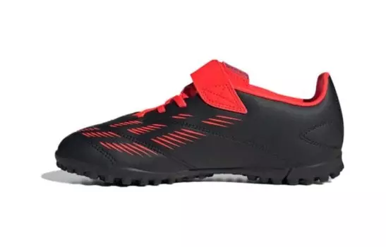 Футбольные бутсы PREDATOR 24 Kids Kids Low-top Black/Red Adidas, черный/красный