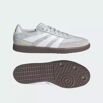 Футбольные бутсы Predator 24 League Low для фристайла Adidas, цвет Grey One/Cloud White/Team Solar Yellow 2