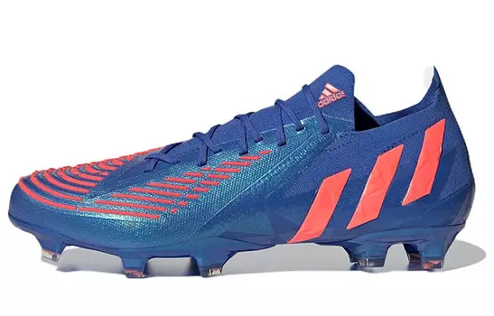 Футбольные бутсы Predator Edge.1 унисекс с низким верхом, синие/оранжевые Adidas