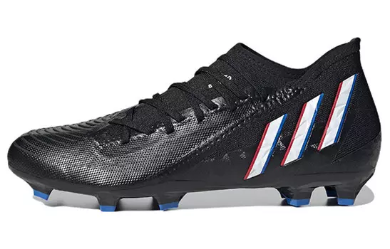 Футбольные бутсы Predator Edge.3 унисекс с низким верхом, черные/белые Adidas