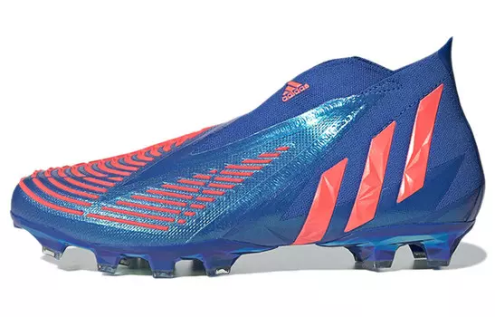 Футбольные бутсы PREDATOR EDGE мужские низкие синие/ярко-оранжевые Adidas