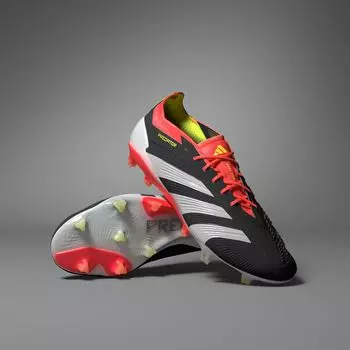 Футбольные бутсы Predator Elite для твердого грунта Adidas, цвет Core Black/Cloud White/Solar Red