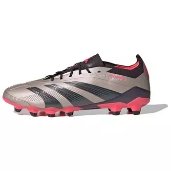 Футбольные бутсы PREDATOR ELITE мужские низкие серебристо-черный Adidas