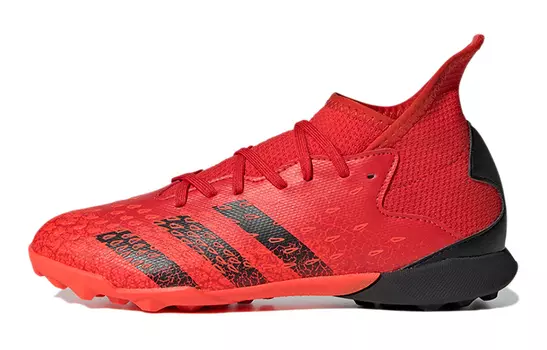 Футбольные бутсы Predator Freak .3 Kids, детские, среднего размера, красные/черные Adidas