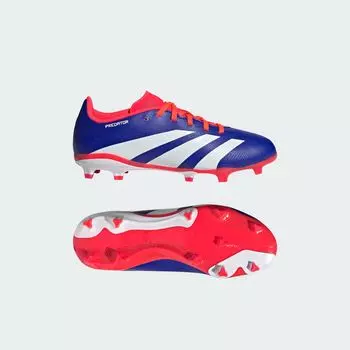 Футбольные бутсы Predator League с твердым покрытием Adidas, цвет Lucid Blue/Cloud White/Solar Red