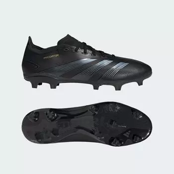 Футбольные бутсы Predator League с твердым покрытием Adidas, цвет Core Black/Carbon/Gold Metallic