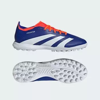 Футбольные бутсы Predator League Turf Adidas, цвет Lucid Blue/Cloud White/Solar Red