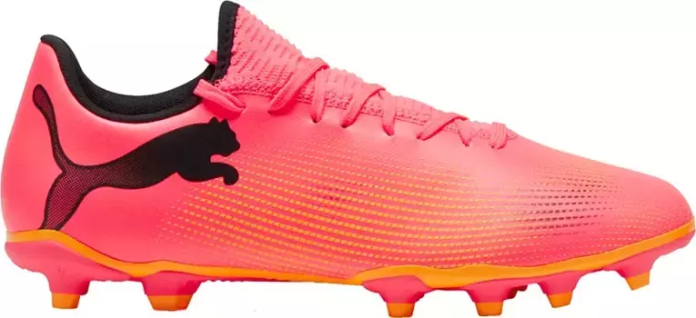 Футбольные бутсы PUMA Future 7 Play FG/AG, розовый/оранжевый