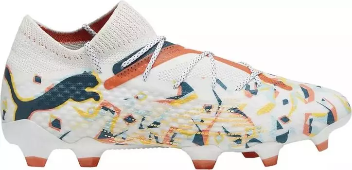 Футбольные бутсы Puma Future 7 Ultimate Creativity FG/AG, белый/синий