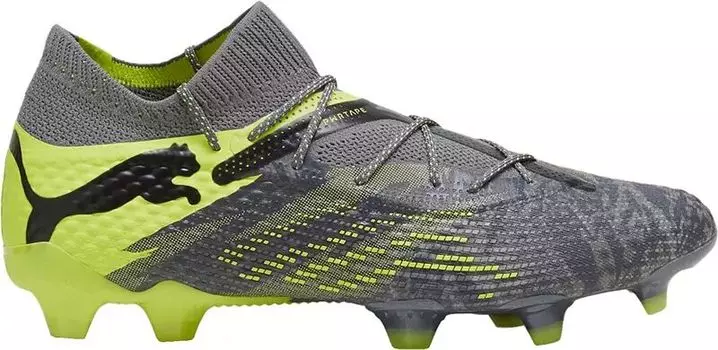 Футбольные бутсы Puma Future 7 Ultimate Rush FG/AG, серый/зеленый