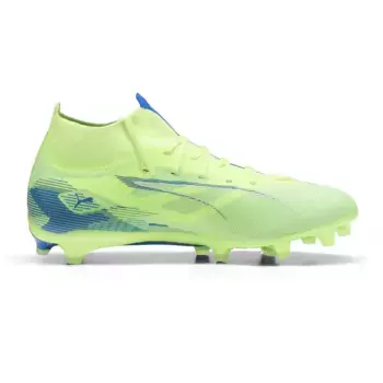 Футбольные бутсы Puma Ultra 5 Match+ FG/AG мужские, зеленый/синий