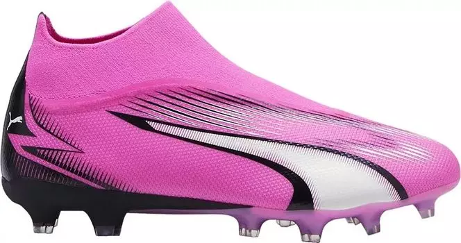 Футбольные бутсы Puma Ultra Match+ LL FG/AG, розовый/белый