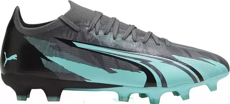 Футбольные бутсы Puma Ultra Match Rush FG/AG, серый/белый