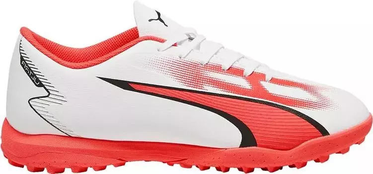 Футбольные бутсы Puma Ultra Play для газона, белый/красный