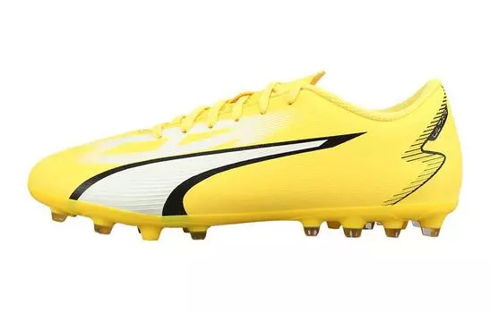 Футбольные бутсы Puma Ultra Play Kids для детей, Bright yellow and white