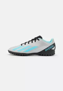 футбольные бутсы с шипами Crazyfast Messi. 4 Tf Adidas, цвет silver metallic/bliss blue/core black