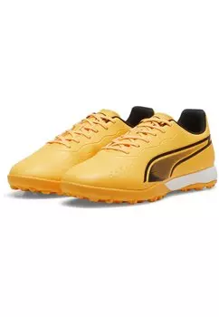 Футбольные бутсы с шипами King Match Tt Puma, солнечный поток, черный закатный свет
