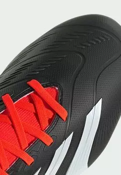 Футбольные бутсы с шипами Predator 24 League Firm Ground adidas Performance, ядро черное облако белое солнечно-красное