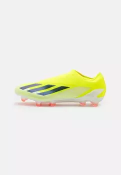 футбольные бутсы с шипами X Crazyfast Elite Laceless Fg Adidas, цвет team solar yellow 2/core black/cloud white