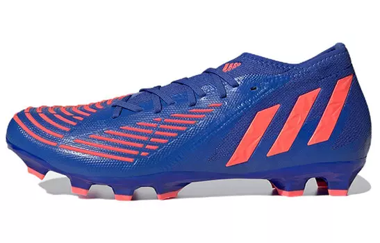 Футбольные бутсы серии PREDATOR мужские низкие, синие/оранжевые Adidas