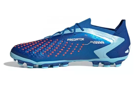 Футбольные бутсы серии PREDATOR унисекс с низким верхом синего/белого цвета Adidas