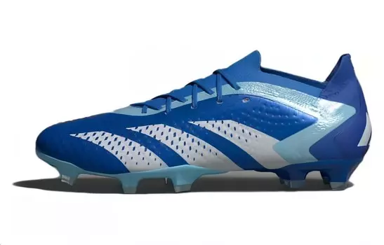 Футбольные бутсы серии PREDATOR унисекс с низким верхом синего цвета Adidas