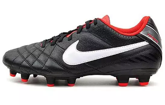Футбольные бутсы серии Tiempo мужские с низким верхом, черные/белые Nike