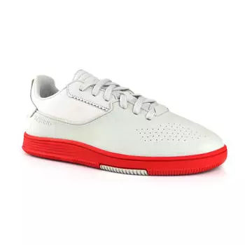 Футбольные бутсы Street Football Barrio детские серые KIPSTA, светло-серый/огненно-красный