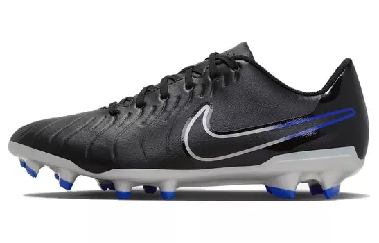 Футбольные бутсы Tiempo Legend 10 Club MG 'Shadow Pack' Nike, черный/белый/синий