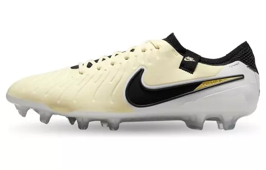 Футбольные бутсы Tiempo Legend 10 Elite FG Peak Ready Pack Nike, белый/черный/желтый