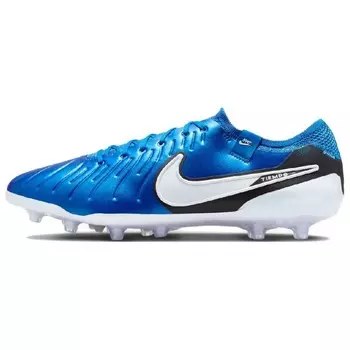 Футбольные бутсы Tiempo Legend 10 мужские низкие синие/белые Nike