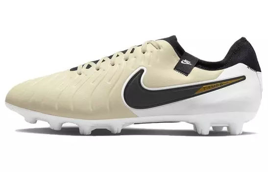 Футбольные бутсы Tiempo Legend 10 унисекс с низким верхом из пшеничного нубука Nike, цвет Yellow/Black