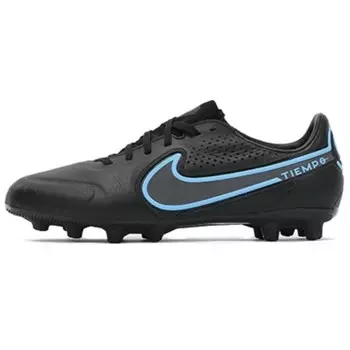 Футбольные бутсы Tiempo Legend 9 мужские низкие черные/синие Nike