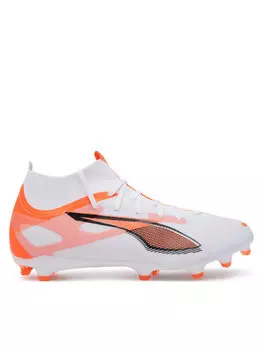 Футбольные бутсы Ultra 5 Match+ Fg/Ag 108162 01 Puma, белый