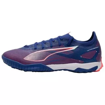 Футбольные бутсы Ultra 5 мужские низкие фиолетовые/красные Puma