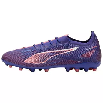 Футбольные бутсы Ultra 5 мужские с низким верхом, синий/оранжевый/белый Puma