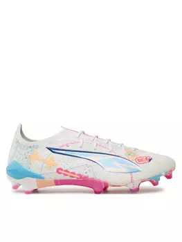 Футбольные бутсы ULTRA 5 ULTIMATE VOL. UP FG 108063 01 Puma, белый