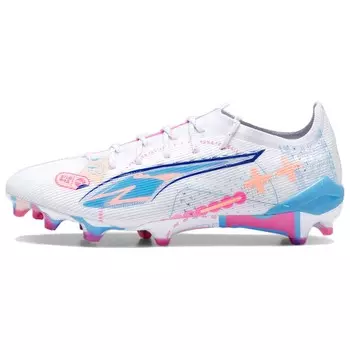 Футбольные бутсы Ultra 5 унисекс с низким верхом белые/синие/розовые Puma
