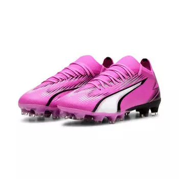 Футбольные бутсы ULTRA MATCH FG/AG женские PUMA Poison Розовый Белый Черный
